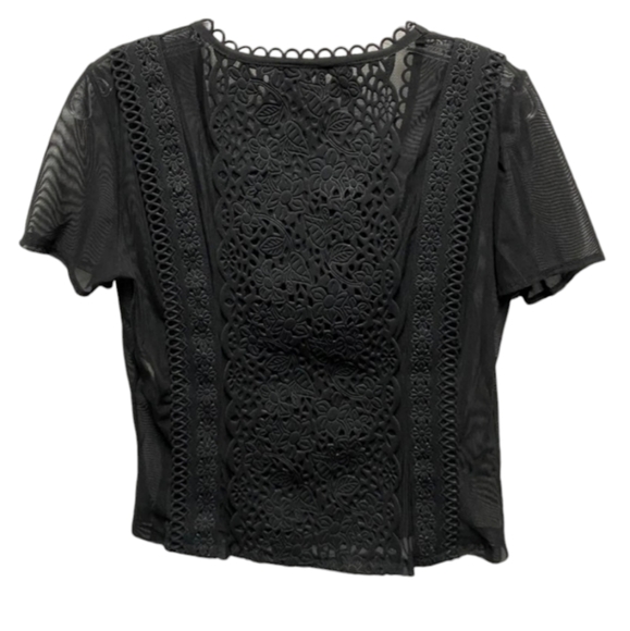 Faust Paris black poly mesh top S - Picture 6 of 6